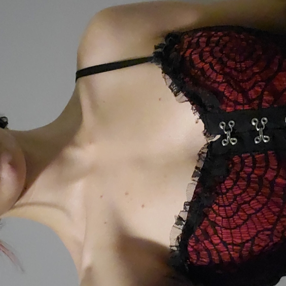 *ON HOLD ON DP* Royal Bones Lace Corset Top - Picture 4 of 8